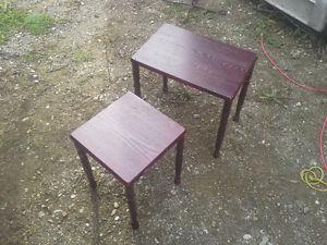 2 cherrywood end tables