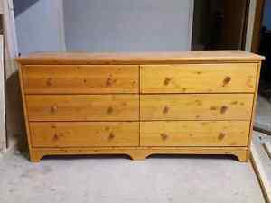6 drawer solid wood dresser
