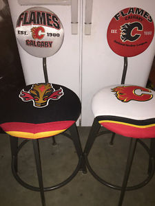 Calgary Flames Hockey Jersey Stools / Chairs
