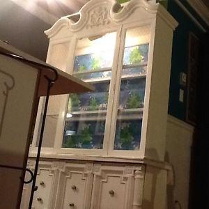 Cream display cabinet