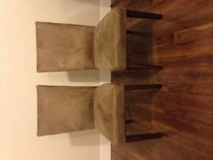 Faux Suede chairs for SALE