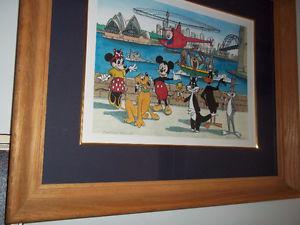Frame print- Disney celebruties in Austrelia