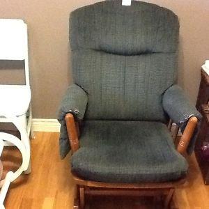 Green gluider rocking chair