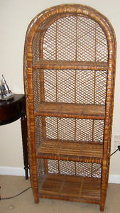 Just the Right Size Wicker Shelving Unit