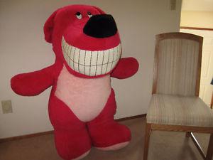 Large Stuffed Pink Dog