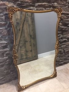 Large ornate gold mirror