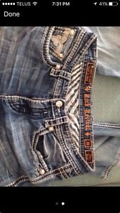 Men's rock revival jeans