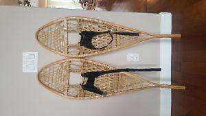 Mint condition hand made snow shoes