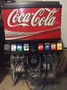 Pepsi 8 Flavor Fountain Dispenser renamed Coke logo on
