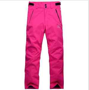 Pink snow pants