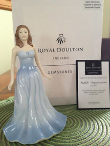 Royal Doulton Gemstones "March – Aquamarine" Figurine HN