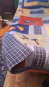 Two absolutely sweet twin quilts with shams
