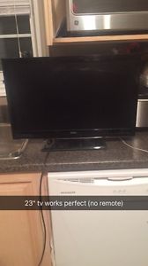 23" tv works perfect