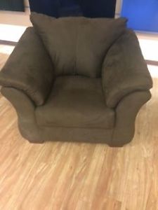 Ashley Furniture Chocolate brown stationary chair