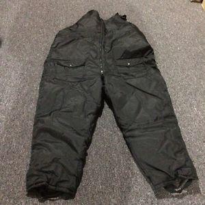 Men's 4XL bibbed snow pants - black