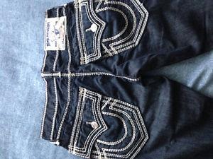 Men's True Religion jeans and Silver jeans
