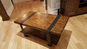 Nearly new rustic coffee table