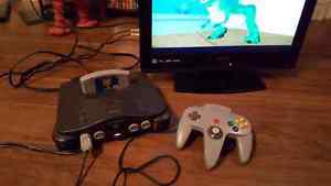 Nintendo n64 console with jumper pak