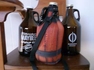 3 Growler Bottles. Picaroons with carry unit, Maybee and