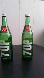 7Up bottles from the seventies