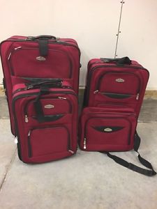 Four piece luggage set