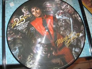 Framed Michael Jackson Thriller Picture Vinyl LP Record Disc