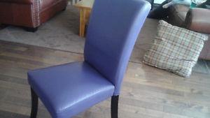 Great Condition Purple Leather Look Chair