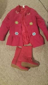 Gymboree Smart & Sweet Jacket () and boots new