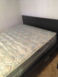IKEA bed frame/queen mattress/box spring