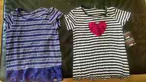 Lot of 17 Girls size Large tops