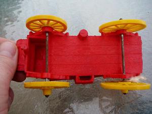OLD 60s RUBBER TOY WAGON GOOD COND. TOMTE-LAERDAL MAYBE