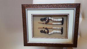 Picture & wooden carving