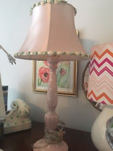 Pretty dusty rose lamp