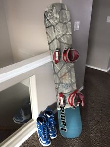 Snowboard with Boots & Bindings