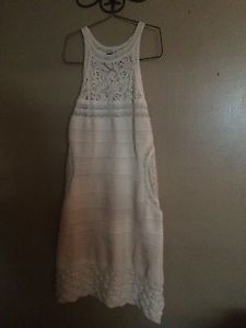 Venus white knitted dress