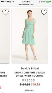 Wanted: ISO mint David's Bridal bridesmaid dress