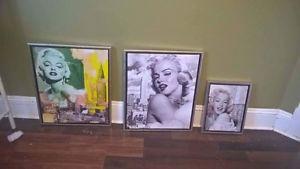 marilyn monroe wall decor, need gone asap!!