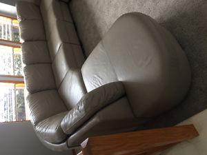 6 piece leather sectional