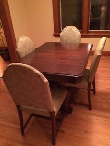 Antique table and China cabinet