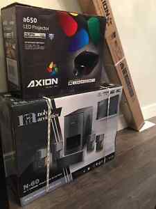Axion TV Projector and Home Theatre System