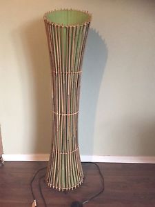 Bamboo floor lamp