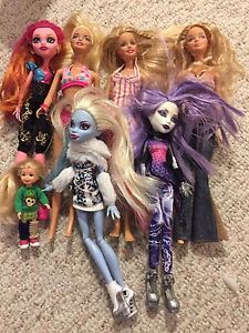 Barbies and Monster Highs