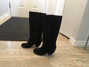 Black Suede Fergalicous boots