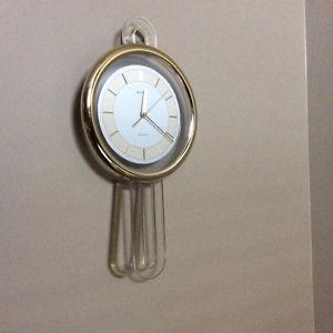 Bulova Quartz gold pendulum wall clock $