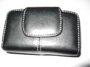 Compact Leather Camera Case w/belt clip