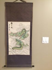 Dragon print /scroll