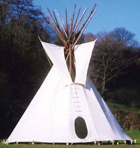 Durable canvas tipis available