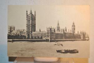 Houses of Parliament Vintage silver print. Postcard Pictur