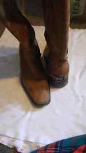 Leather Boots Size 6