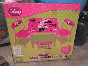 Minnie Mouse Table & Chairs Set